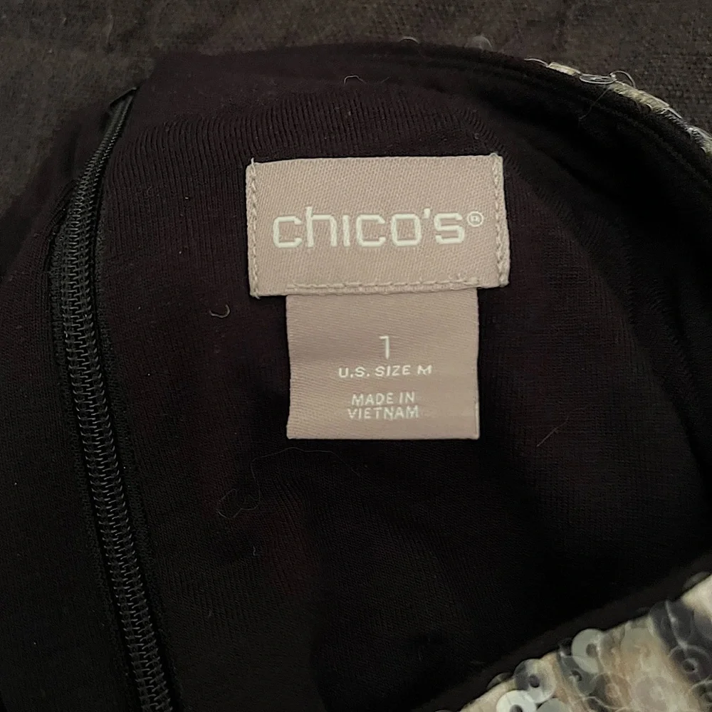 NWT Chico’s Cheetah-Print Sequin Top - Picture 7 of 12